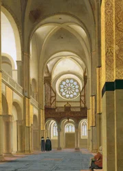 Interior of the Marienkirche in Utrecht, 1638 (detail)