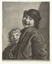 Two laughing boys