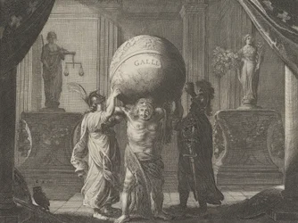 Plate 13: Allegory on the Discord in France, from Caspar Barlaeus, Medicea Hospes