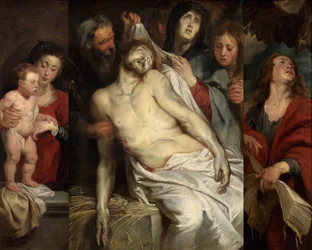 The lamentation over the dead Christ (Christ on the Straw)