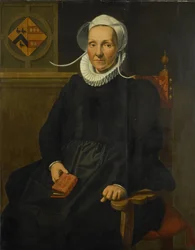 Portrait of Dirckje Tymansdr Gael, Wife of Mattheus Augustijnsz Steyn