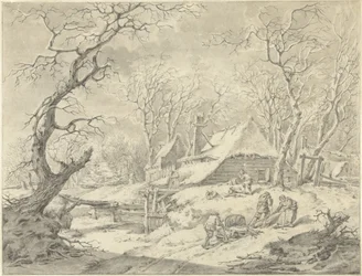 Winter Landscape with Farmhouse