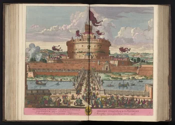 Castle of the Holy Angel on the River Tiber in Rome (Castellum S. Angeli)