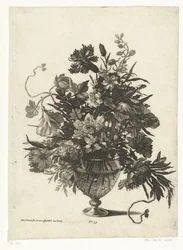Glass Vase with Flowers