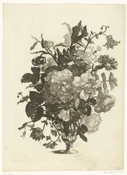 Glass Vase with Flowers