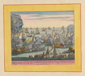 Sea Battle at Malaga, 1704