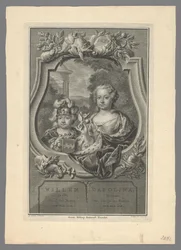 Portrait of William V, Prince of Orange-Nassau, and Carolina, Princess of Orange-Nassau