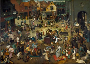 The fight of Carnival (Shrove Tuesday) and Careme