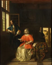 Interior with a Young Lady Reading a Letter