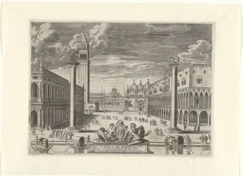 View of Piazzetta in Venice, 1585