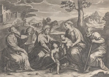 The Holy Family with the Infant Saint John the Baptist, Elizabeth, Zacharias, 1631-37
