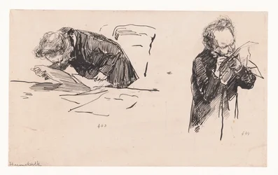 Two Sketches of Minister Heemskerck in the House of Representatives