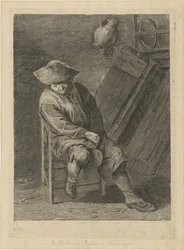 Seated Farmer with Jug
