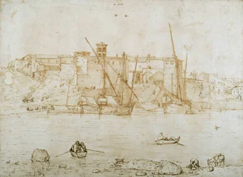 View of the Ripa Grande, Rome