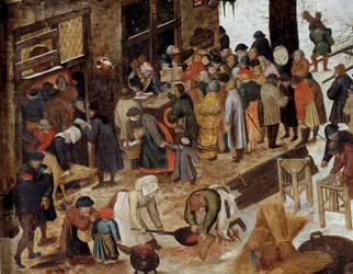 The Payment of the Tithe or the Census at Bethlehem (detail)