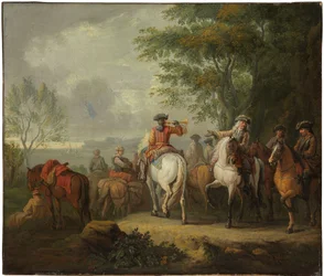 Cavaliers setting off on a journey