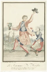 Dancing Man with a Roemer in His Hand (Autumn / The Four Seasons series)
