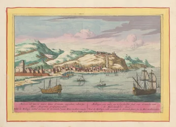 View of the City of Málaga on the Mediterranean Sea