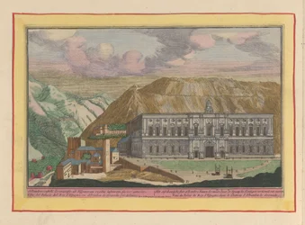 View of the Palace of Charles V in Granada