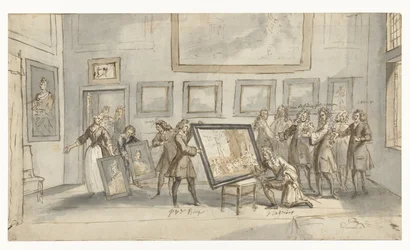 Prince Eugene of Savoy at the Art Dealer J.P. Zomer