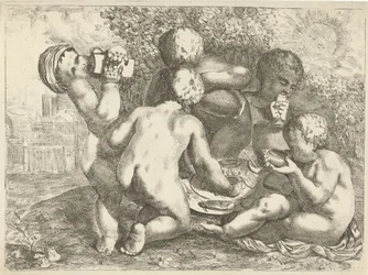 Bacchanal with Five Putti