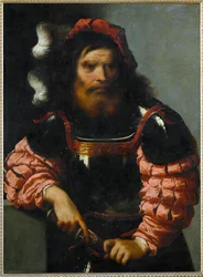 Warrior in Armour, Drawing His Sword