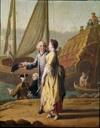 A Shipowner and a Lady (detail)