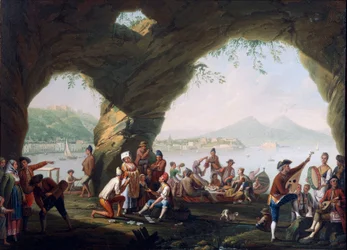 Scenes of Everyday Life in a Cave in Posillipo, near Naples