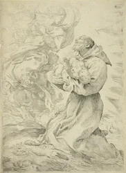 Francis of Assisi with the Christ Child in His Arms