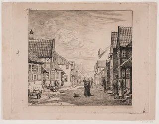A Market Town Street