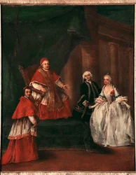 Pope Clement XIII with His Nephew Ludovico Rezzonico and His Wife Faustina Savorgnan
