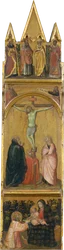 Crucifixion, Virgin and Child with a Deacon