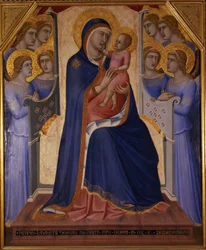 Madonna and Child Enthroned with Angels