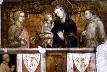 Madonna and Child between St Francis and St John the Evangelist