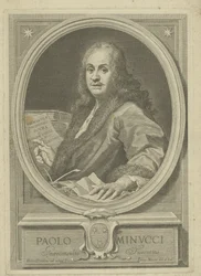 Portrait of the poet Paolo Minucci