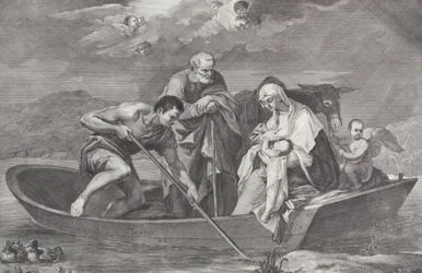 The Flight into Egypt, with the Holy Family in a Boat