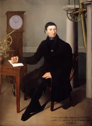 Portrait of Barnaba Oriani, Astronomer by N. Carducci. 19th century painting
