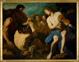 A Musical Competition Between Apollo and Marsyas, Painted Around 1631/32