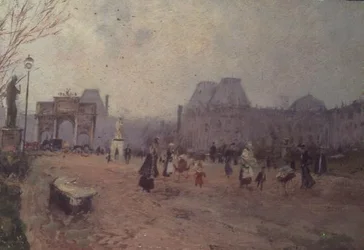 View of the Tuileries Gardens, Paris