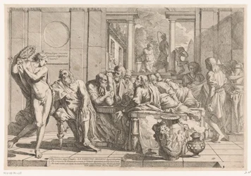 Alcibiades Interrupts Conversation Between Socrates and His Friends