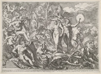 Young Man Arrives at Parnassus by the Road of Virtue