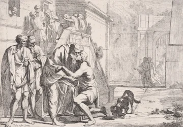 The Return of the Prodigal Son, the Father Embracing His Son (from a series)