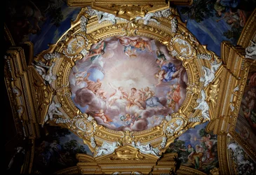 Cosimo I de Medici Led in Front of Apollo by Glory and Virtue