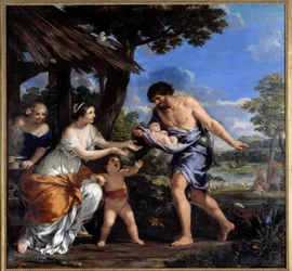 Romulus and Remus Collected by Faustulus and His Wife Acca Laurentia
