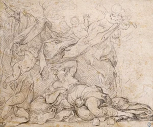 Venus, study for Triumph of Divine Providence, fresco on vault in hall at Palazzo Barberini, Rome