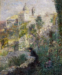 April Morning in Liguria or Olives in Albaro