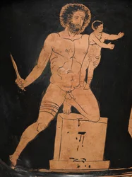 Detail of a Lucanian Calyx-Krater, c.400 BC