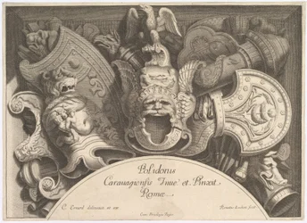 Weapon Trophies after the Façade of Palazzo Milesi in Rome