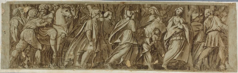 Sabines Crossing the River Tiber to Attend the Roman Games