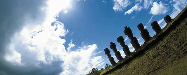 Moai Statues, Rapa Nui National Park on Easter Island, Chile